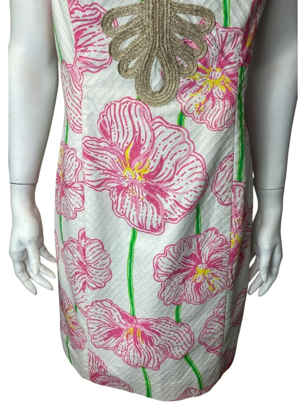 Lilly Pulitzer Janice Shift Dress Sleeveless Clover Cup Floral Print Size 10 NWT - Picture 6 of 10